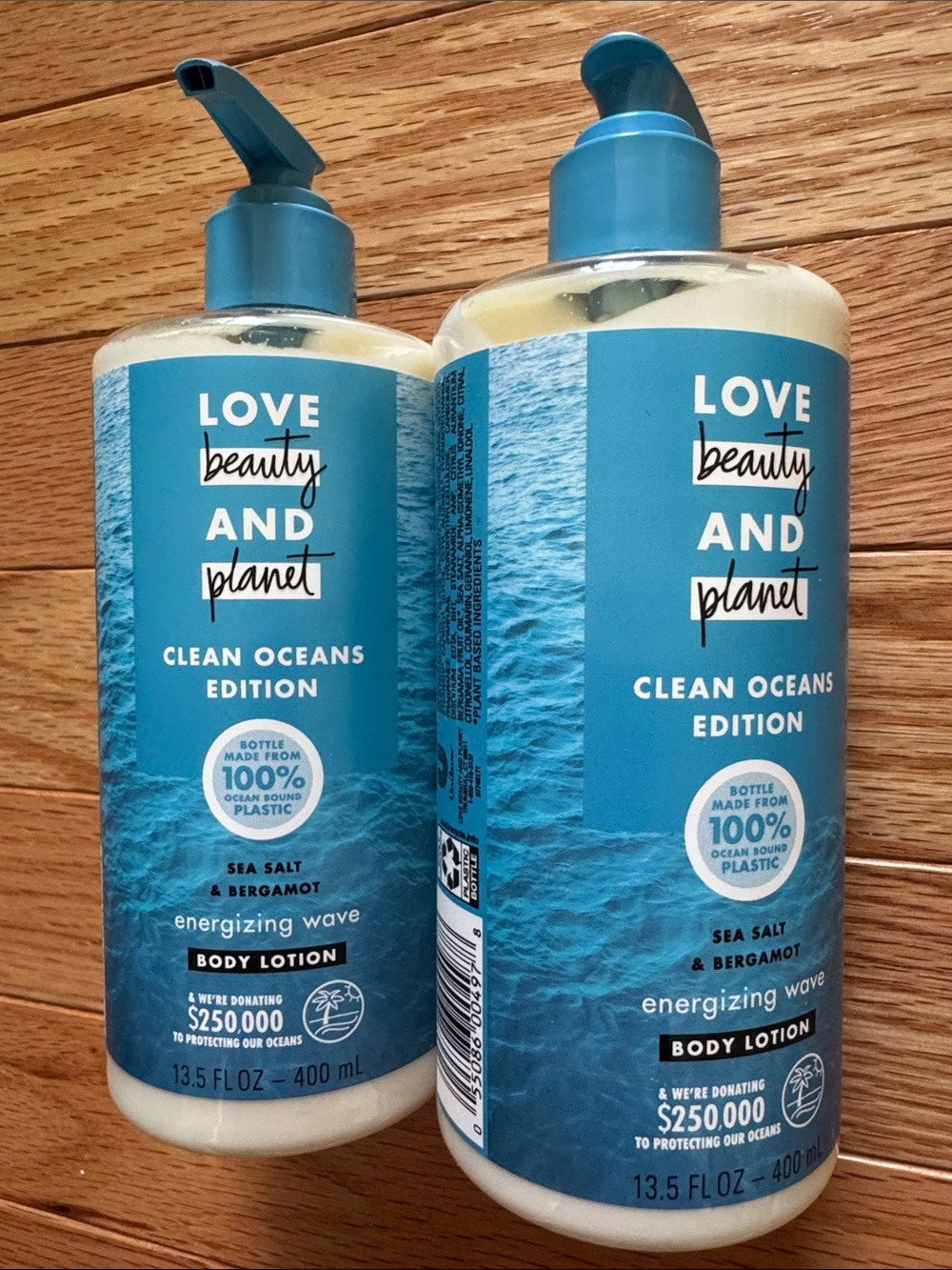 Love Beauty and Planet Energizing Wave Lotions